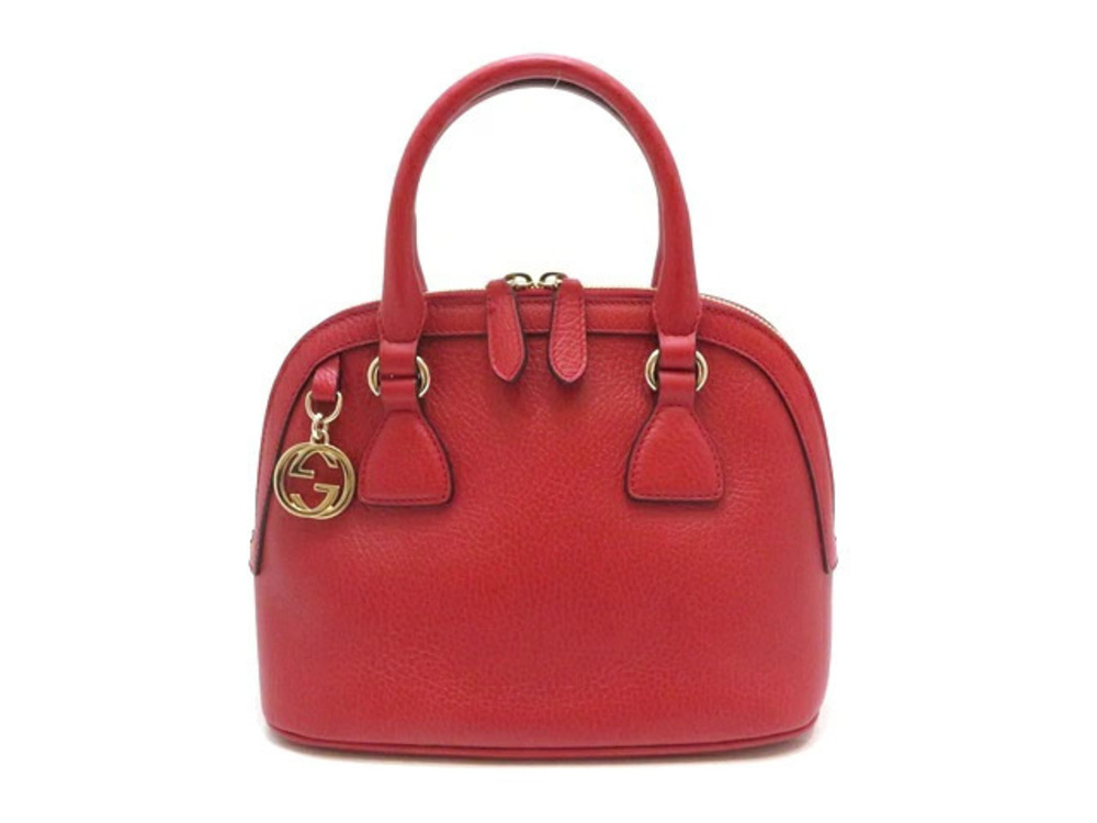 Gucci Interlocking G bag red leather strap
